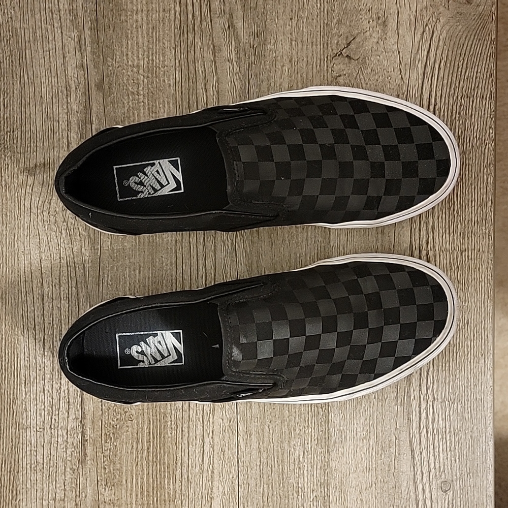 Size 8.5 - Vans Checkerboard Slip-On
